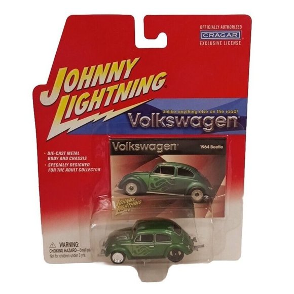 Johnny Lightning 1964 VW Beetle Diecast Vintage (Loose Hubcap) Factory Sealed - Picture 1 of 6